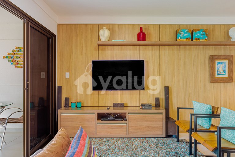Apartamento 2 Suítes a 750m Praia do Ibero - Praia do Forte