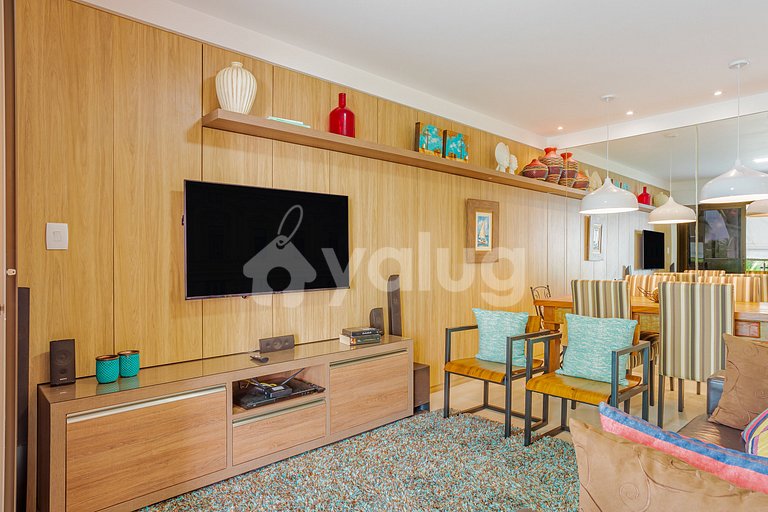 Apartamento 2 Suites a 750m de Praia do Ibero-Praia do Forte