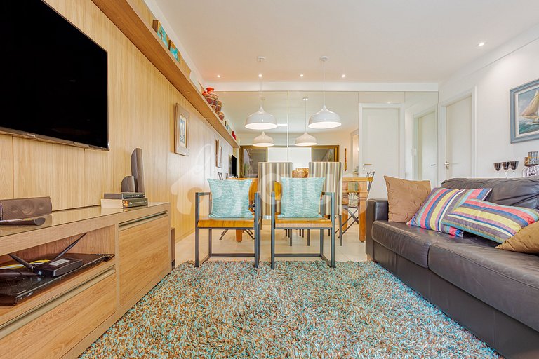 Apartamento 2 Suítes a 350m Praia do Ibero - Praia do Forte