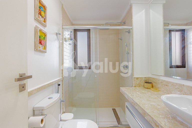 Apartamento 2 Suítes a 750m Praia do Ibero - Praia do Forte