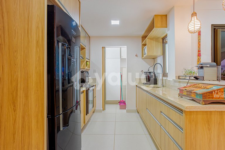 Apartamento 2 Suítes a 350m Praia do Ibero - Praia do Forte