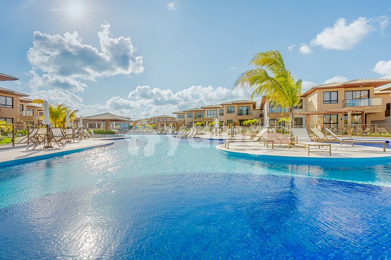 Excelente Village Dúplex 4 Suites con Piscina -Guarajuba