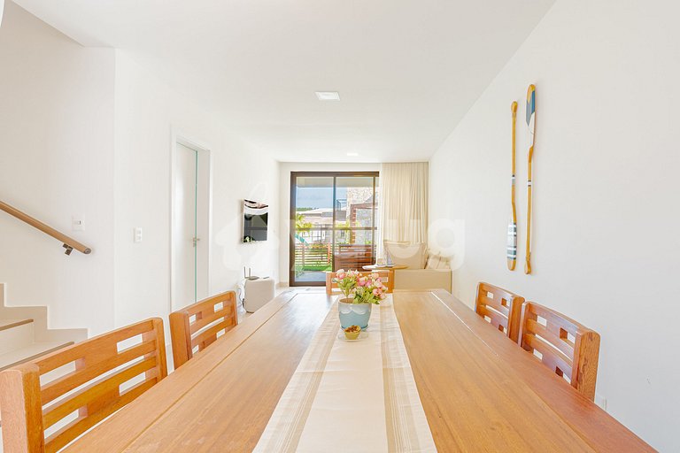 Excelente Village Dúplex 4 Suites con Piscina -Guarajuba