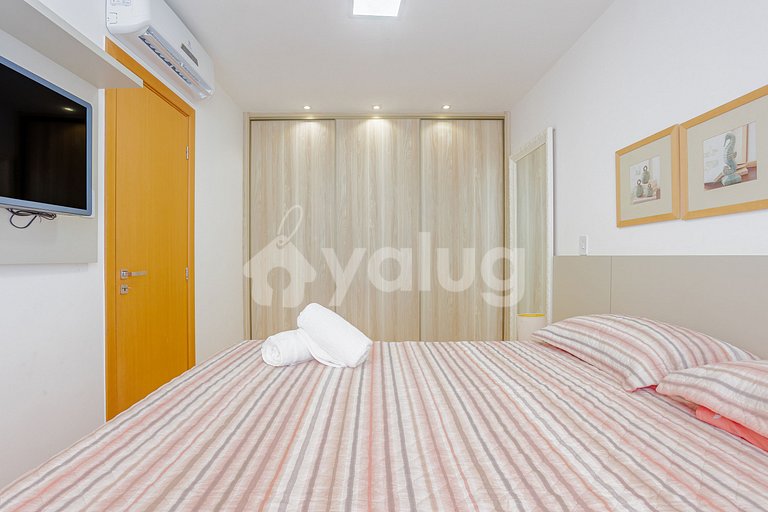 Apartamento bellamente decorado 2 suites - Itacimirim
