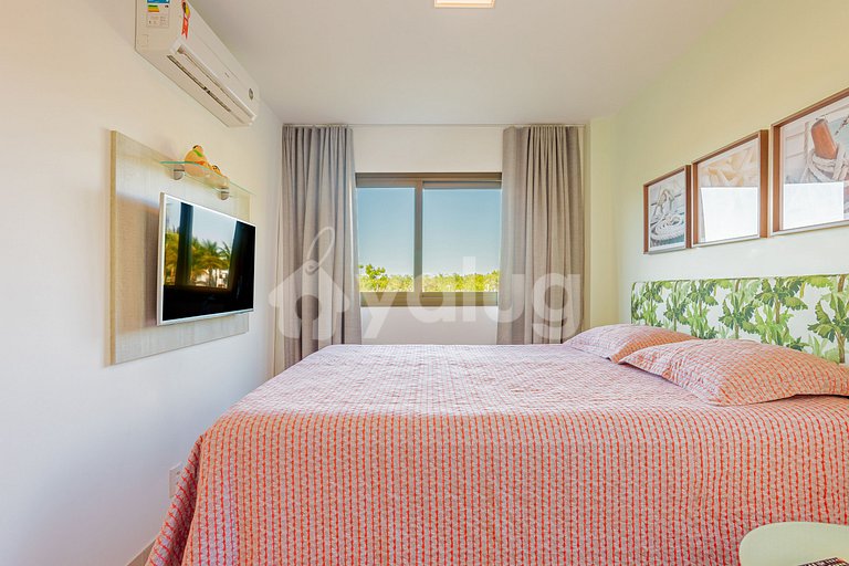 Maravilloso apartamento a 850 m de la playa - Praia do Forte