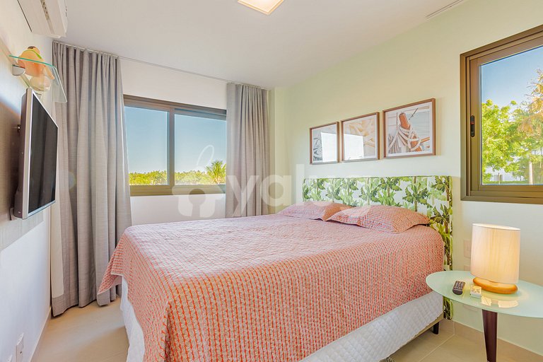 Wonderful apartment 850m from the beach - Praia do Forte