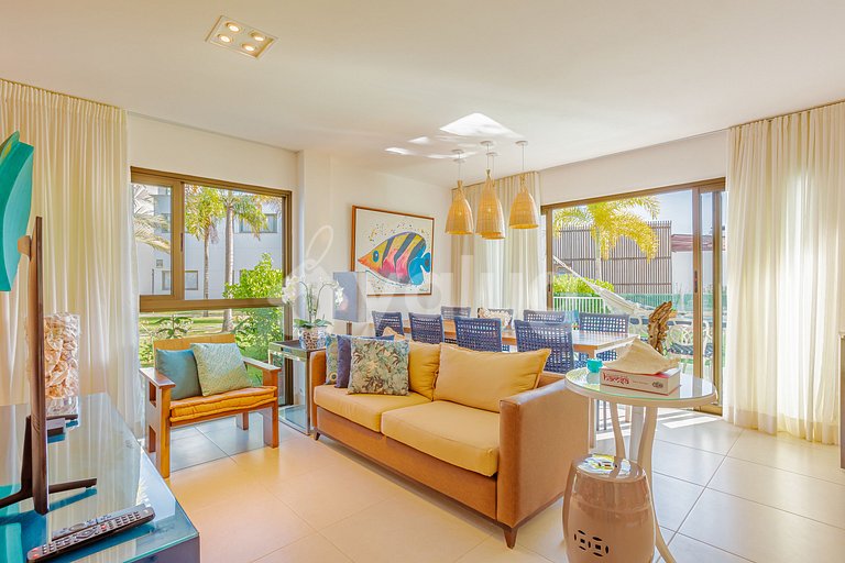 Wonderful apartment 850m from the beach - Praia do Forte