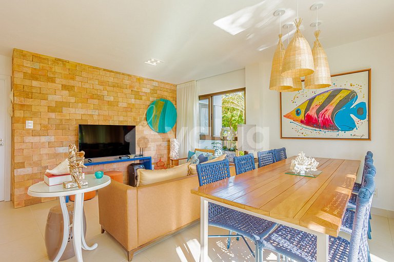 Wonderful apartment 850m from the beach - Praia do Forte