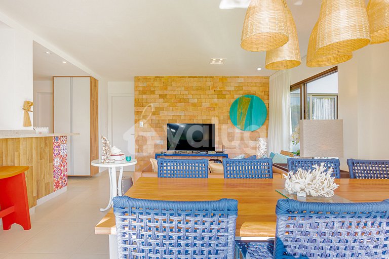Maravilloso apartamento a 850 m de la playa - Praia do Forte