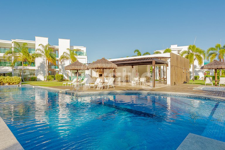 Maravilloso apartamento a 850 m de la playa - Praia do Forte