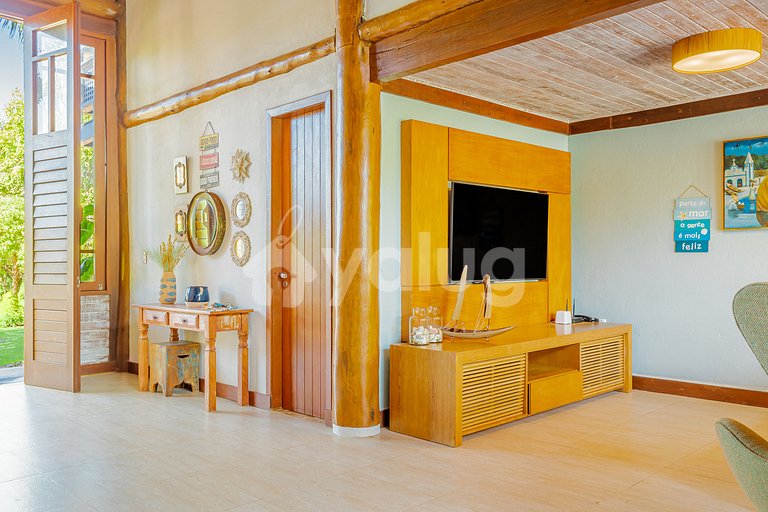 Maravilhosa casa com 5 suítes a 500m do Lord- Praia do Forte