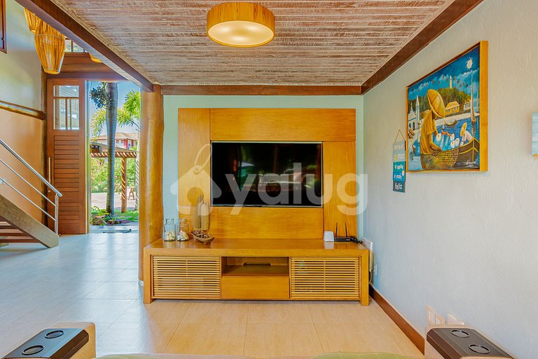 Maravilhosa casa com 5 suítes a 500m do Lord- Praia do Forte
