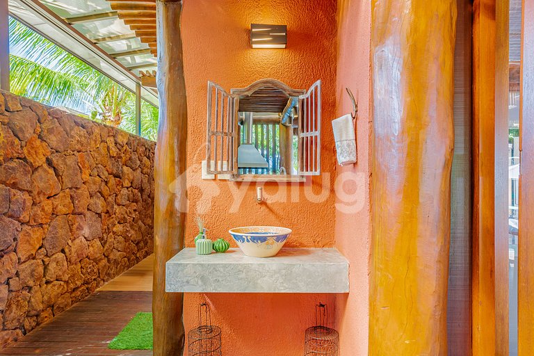 Maravillosa casa con 5 suites a 500m de Lord- Praia do Forte
