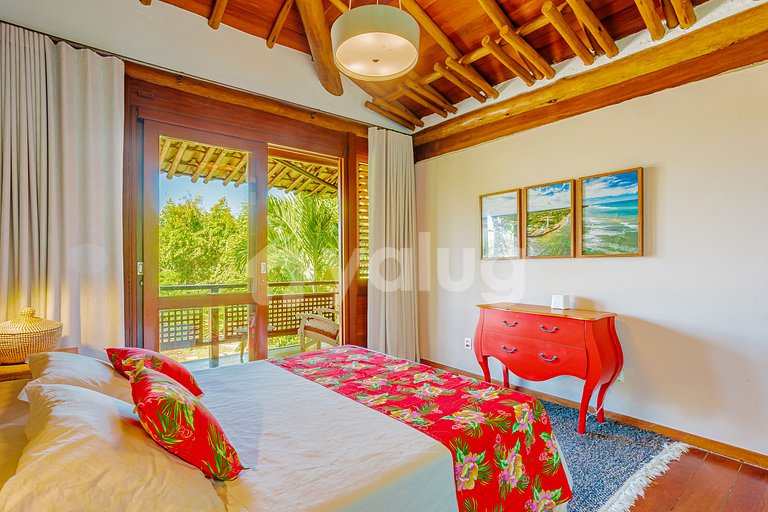 Maravilhosa casa com 5 suítes a 500m do Lord- Praia do Forte