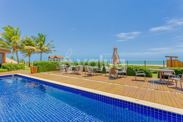 gran apartamento justo en la arena con 2 suites - Itacimirim