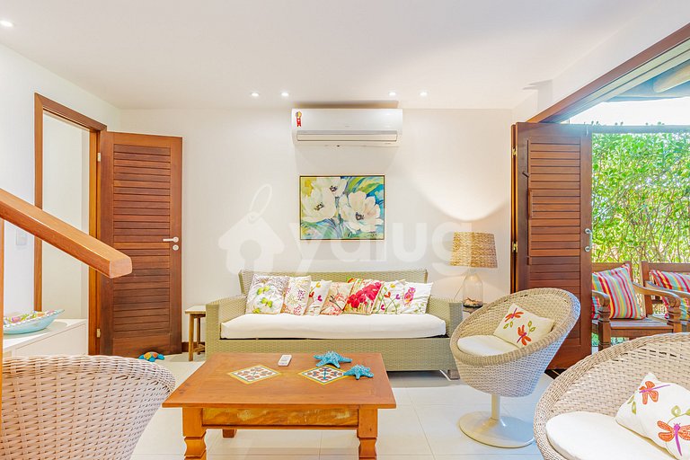 gran apartamento justo en la arena con 2 suites - Itacimirim