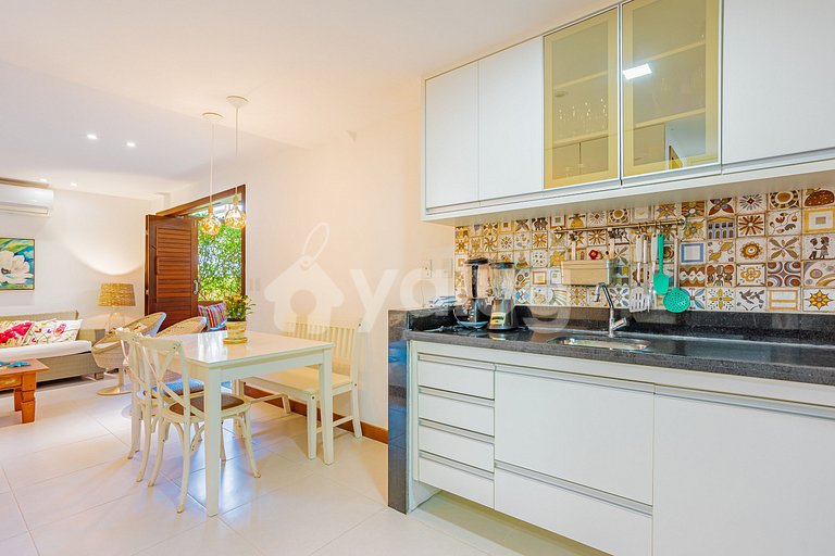 gran apartamento justo en la arena con 2 suites - Itacimirim
