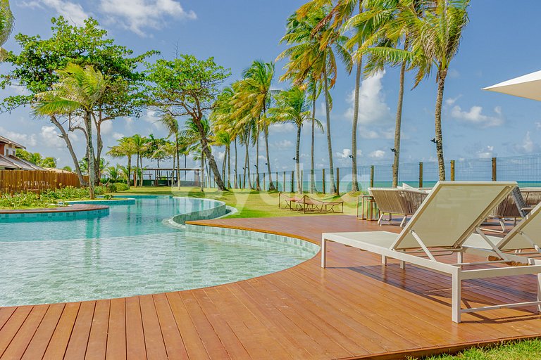 Excellent house right on the sand with 4 suites - Itacimirim