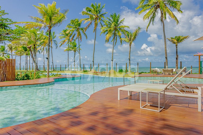 Excelente casa en la arena con 4 suites - Itacimirim