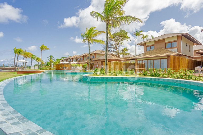 Excelente casa en la arena con 4 suites - Itacimirim
