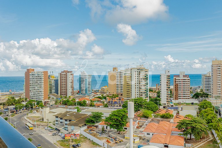 Hermoso estudio vistas al mar a 750 m de la playa - Armação
