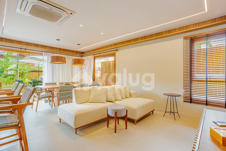 Excelente casa en la arena con 4 suites - Itacimirim