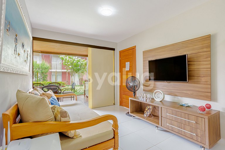 Hermoso apartamento justo en la arena - Itacimirim