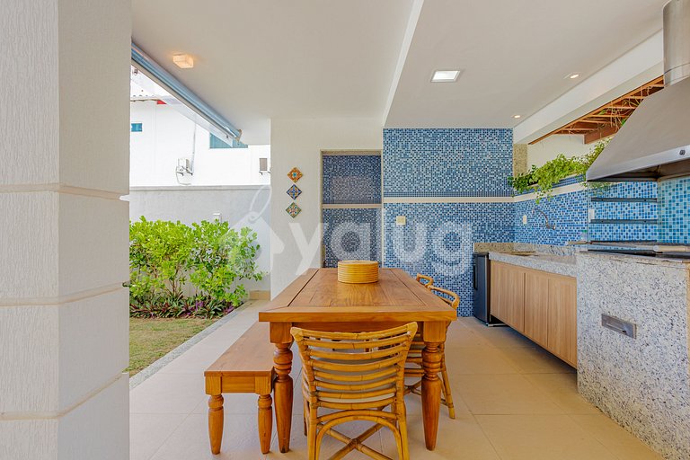 Maravillosa casa con piscina y 4 suites - Guarajuba