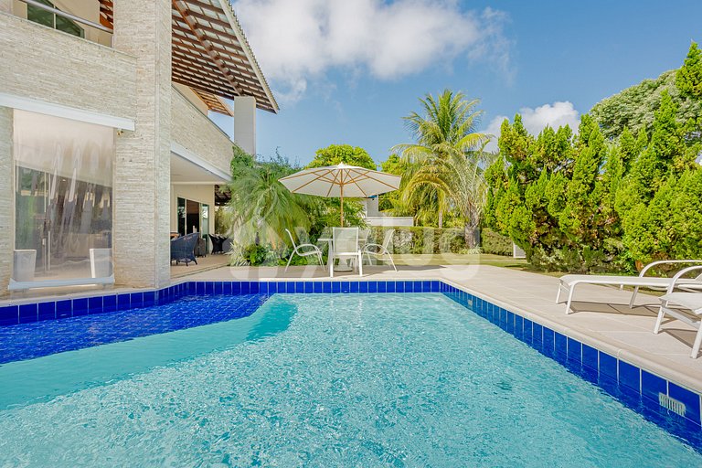Maravillosa casa con piscina y 4 suites - Guarajuba