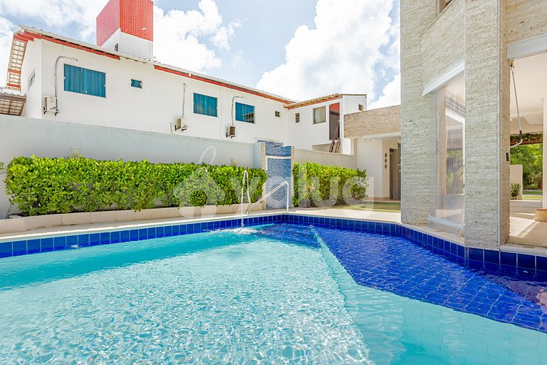 Maravillosa casa con piscina y 4 suites - Guarajuba