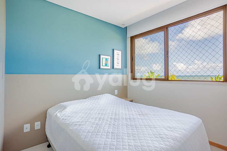 Increíble apartamento vistas al mar con 3 suites -Itacimirim