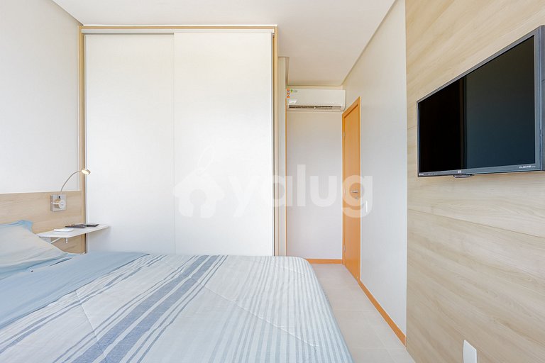 Gran apartamento justo en la arena con 3 suites - Itacimirim