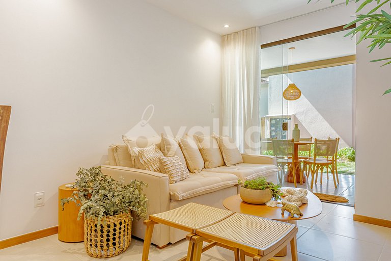 Maravilhoso apartamento com 2 suítes - Itacimirim