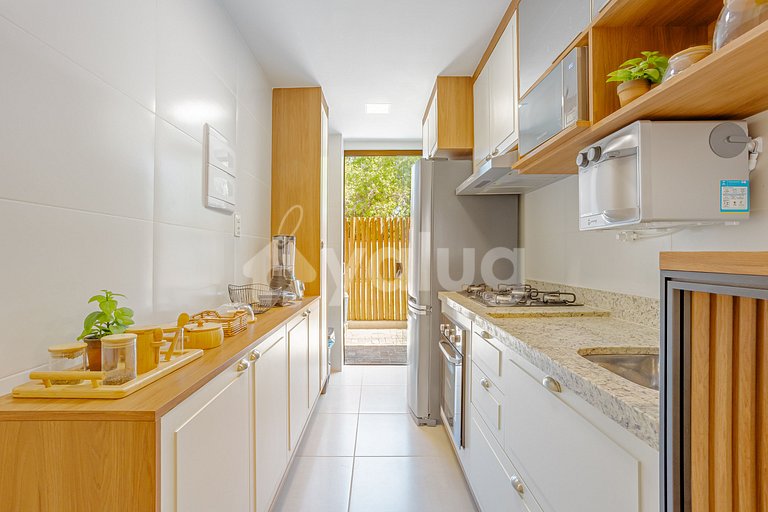 Maravilloso apartamento con 2 suites - Itacimirim