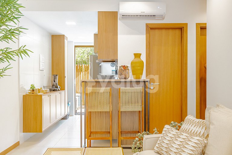 Maravilloso apartamento con 2 suites - Itacimirim
