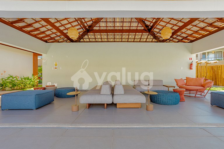 Maravilloso apartamento con 2 suites - Itacimirim