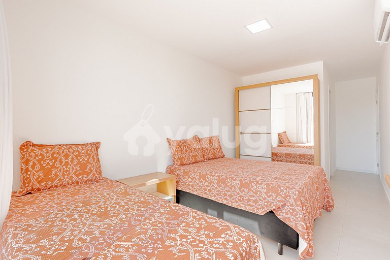 Maravilhoso Apt 3/4, Pé na Areia