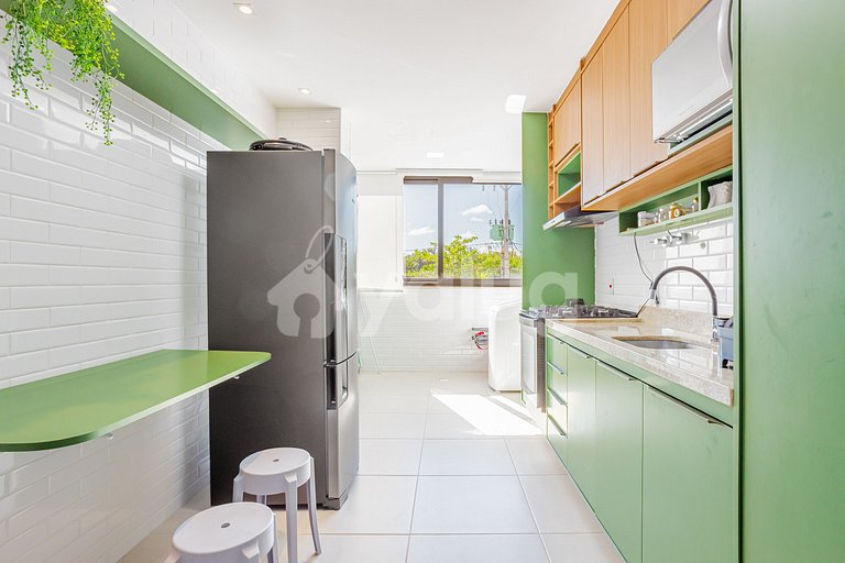 Maravilhoso Apt 3/4, Pé na Areia