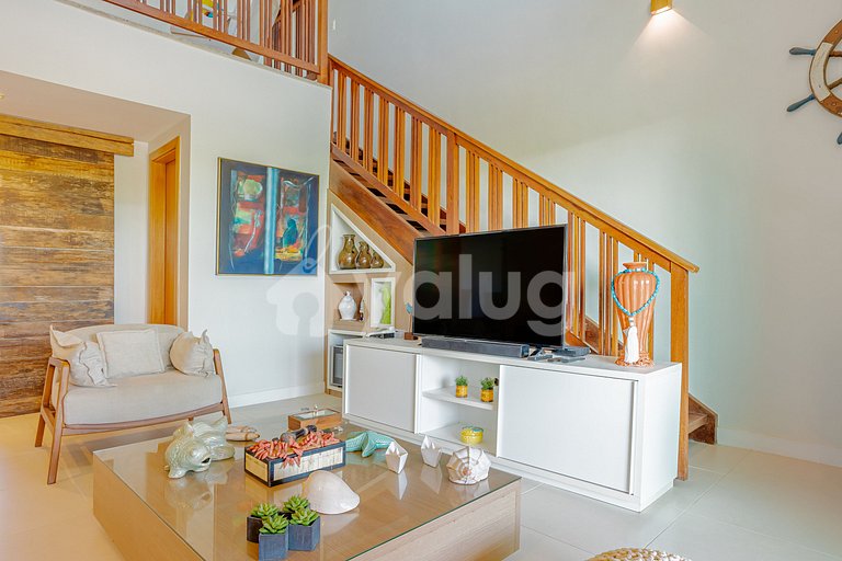Excellent Beachfront Apartment with 4 Suites - Itacimirim