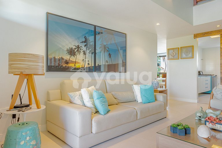 Excelente Apartamento Pé na Areia com 4 Suítes - Itacimirim