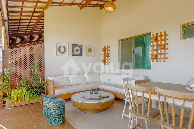 Excelente Apartamento Pé na Areia com 4 Suítes - Itacimirim