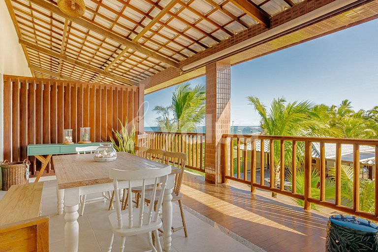 Excelente apartamento frente al mar con 4 suites -Itacimirim