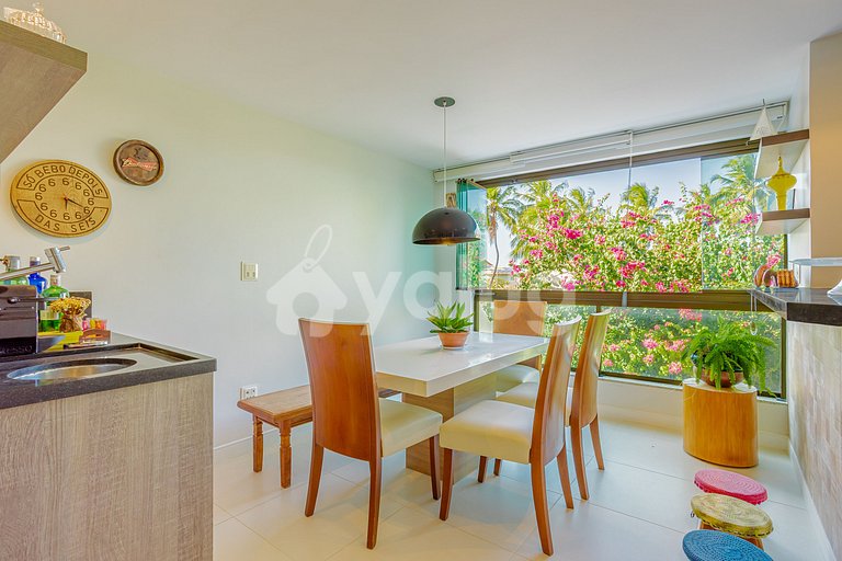 Excelente Apartamento Pé na Areia com 4 Suítes - Itacimirim