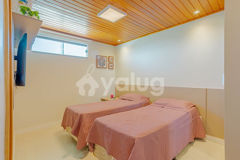 Excelente apartamento frente al mar con 4 suites -Itacimirim