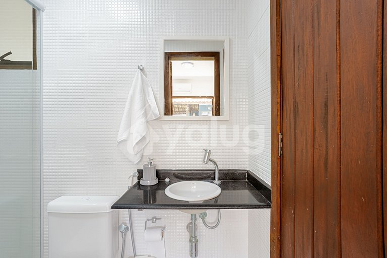 Ótimo apartamento pé na areia com 3 suítes - Itacimirim