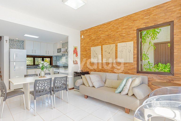 Ótimo apartamento pé na areia com 3 suítes - Itacimirim