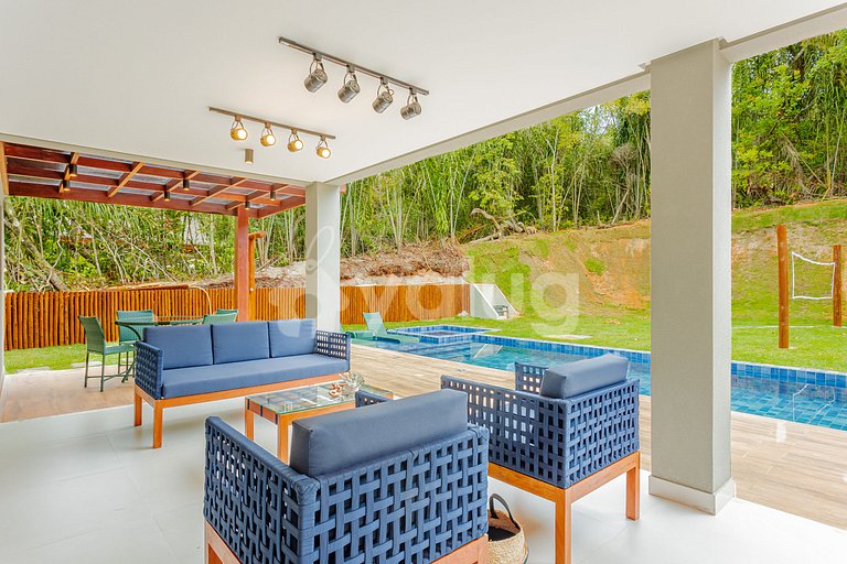 Maravilhosa Casa com 6 suítes e Piscina - Praia do Forte