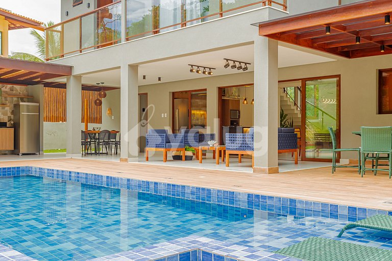 Maravilhosa Casa com 6 suítes e Piscina - Praia do Forte