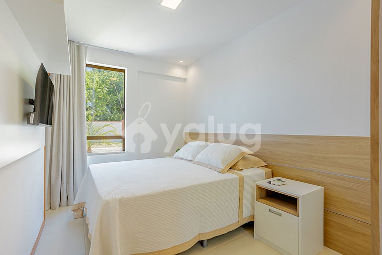 Maravilhoso apartamento com 2 suítes - Itacimirim