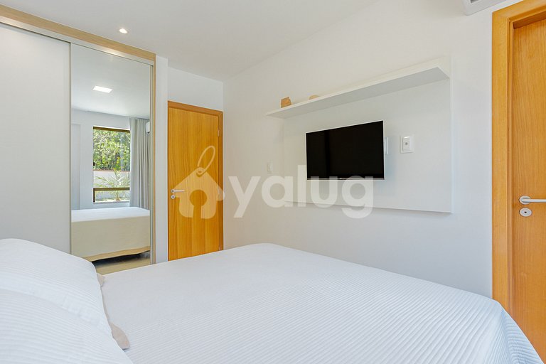 Maravilhoso apartamento com 2 suítes - Itacimirim